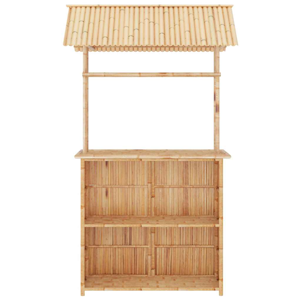 vidaXL 3 Piece Bar Set Bamboo 5