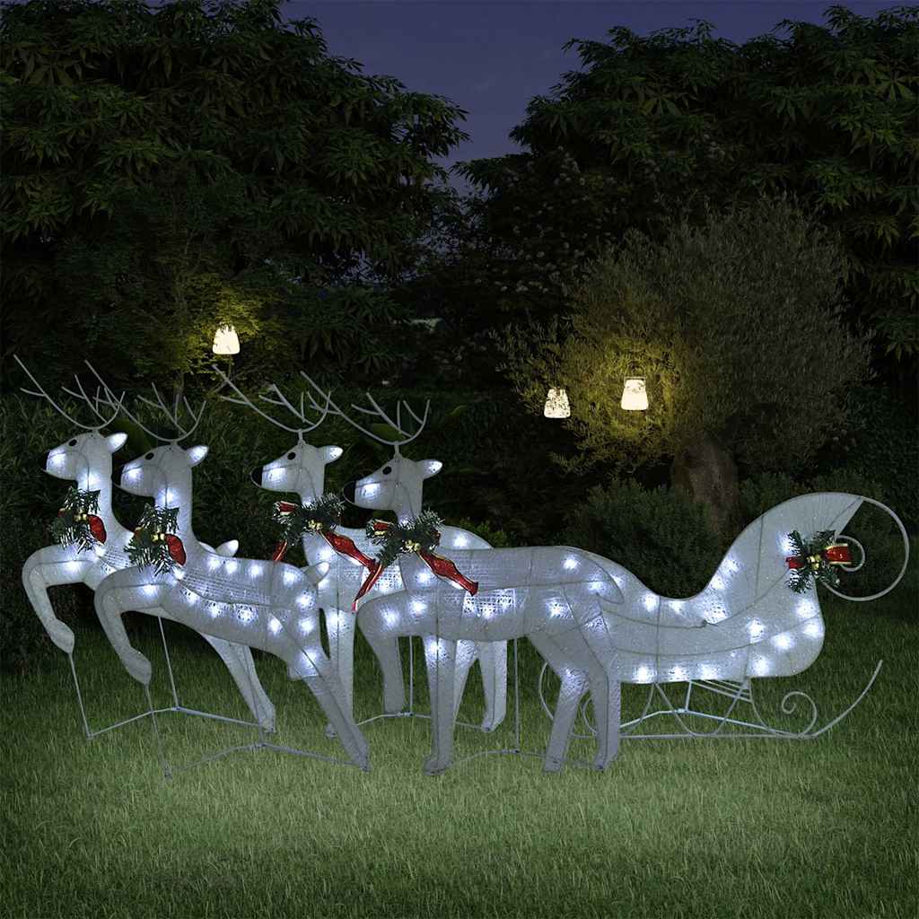 Reindeer & Sleigh Christmas Decoration 100 LEDs Outdoor 4