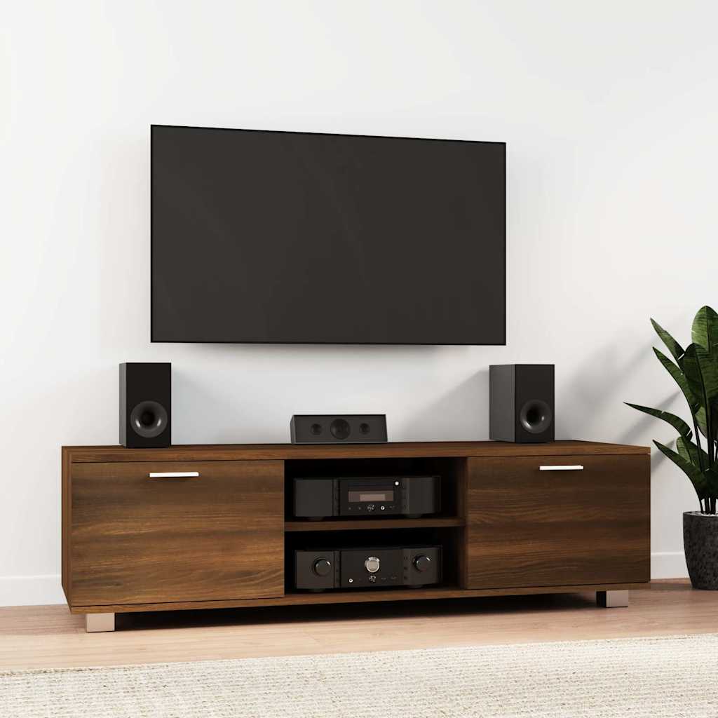 TV Cabinet 120x40,5x35 cm Engineered Wood Brown oak 140 cm