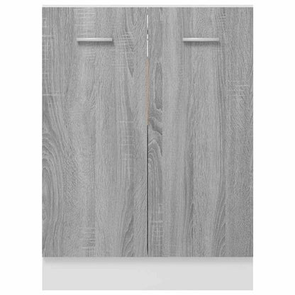 Kitchen Base Cabinet "Lyon" Engineered Wood Grey Sonoma 1x bottom cabinet (2 doors) 60 cm