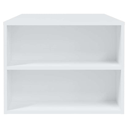 Coffee Table 102x55x42 cm Engineered Wood White