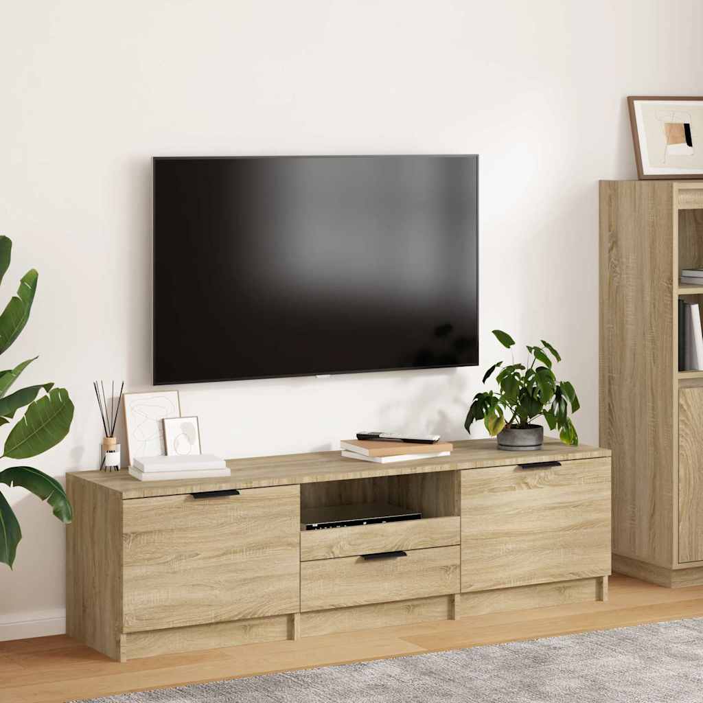TV Cabinet 140x35x40 cm Engineered Wood Sonoma oak
