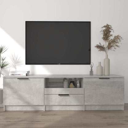 TV Cabinet 140x35x40 cm Engineered Wood Concrete grey