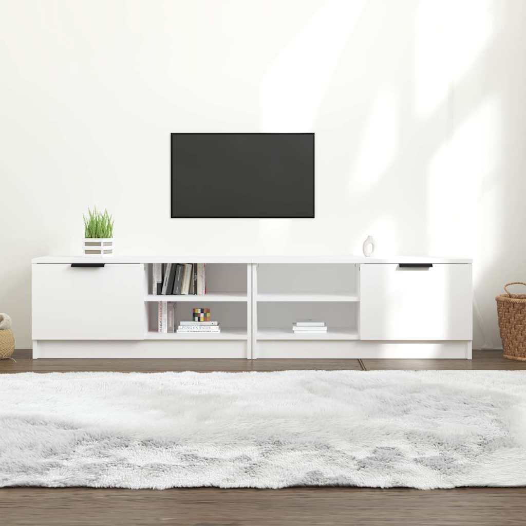 TV Cabinet Set 80x35x36.5 cm Engineered Wood 2 pcs White