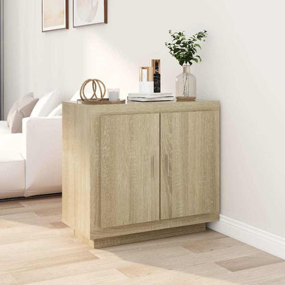 Sideboard 80x40x75 cm Engineered Wood Sonoma oak