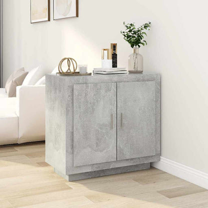Sideboard 80x40x75 cm Engineered Wood Concrete grey