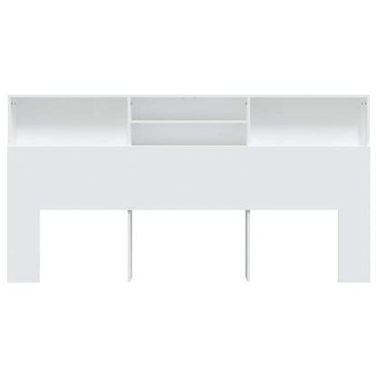 Headboard Cabinet 200x19x103.5 cm White