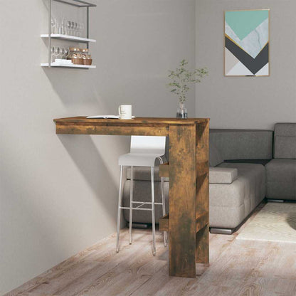 Wall Bar Table 102x45x103,5 cm Engineered Wood Smoked oak