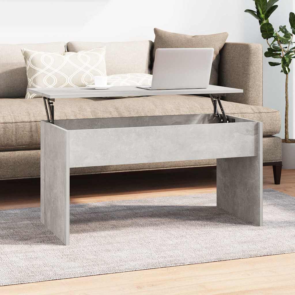 Coffee Table 80x50,5x41,5 cm Engineered Wood Concrete grey 102 x 55 x 52.5 cm
