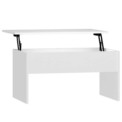 Coffee Table 80x50,5x41,5 cm Engineered Wood White 80 x 50 x 41.5 cm