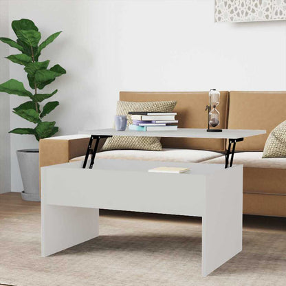 Coffee Table 80x50,5x41,5 cm Engineered Wood White 80 x 50 x 41.5 cm