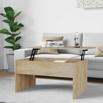 Coffee Table 80x50,5x41,5 cm Engineered Wood Sonoma oak 80 x 50 x 41.5 cm
