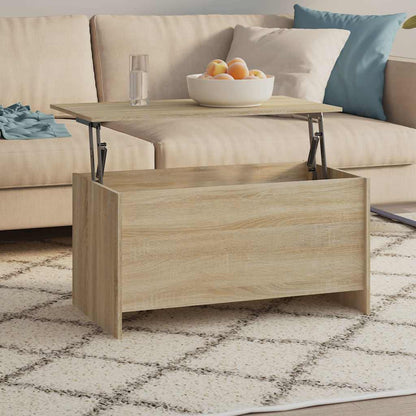 Coffee Table 80x55,5x41,5 cm Engineered Wood Sonoma oak 102 cm 52.5 cm