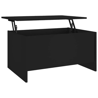 Coffee Table 80x55,5x41,5 cm Engineered Wood Black 80 cm 41.5 cm
