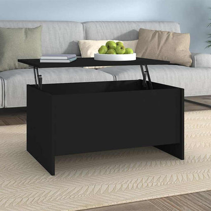 Coffee Table 80x55,5x41,5 cm Engineered Wood Black 80 cm 41.5 cm