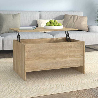 Coffee Table 80x55,5x41,5 cm Engineered Wood Sonoma oak 80 cm 41.5 cm