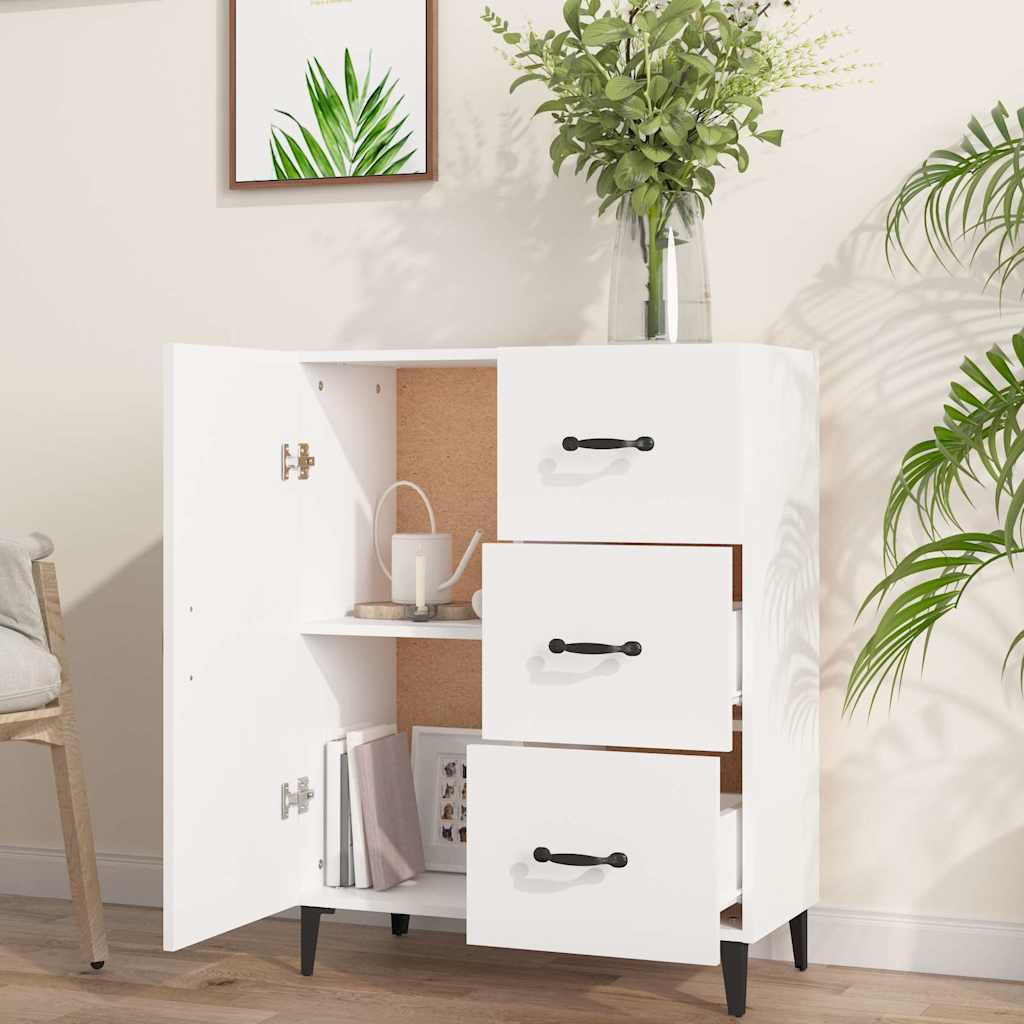 Sideboard 69,5x34x90 cm Engineered Wood White