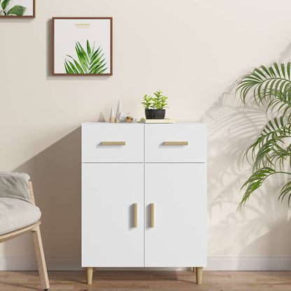 Sideboard 69,5x34x89 cm Engineered Wood White