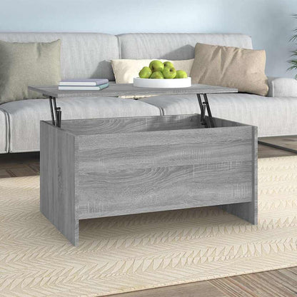 Coffee Table 80x55,5x41,5 cm Engineered Wood Grey sonoma 80 cm 41.5 cm