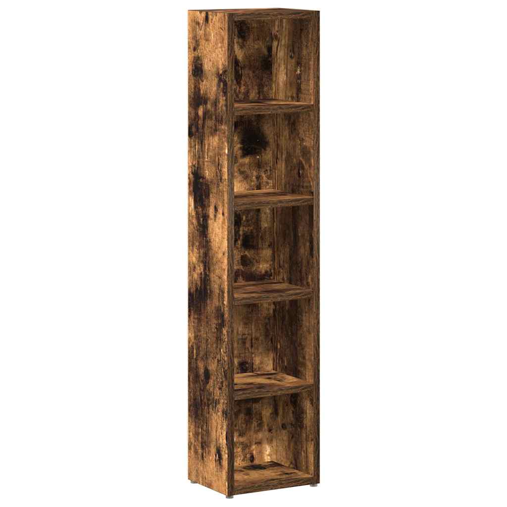CD Cabinets 2 pcs 21x16x93,5 cm Engineered Wood Smoked oak