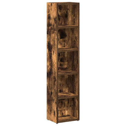 CD Cabinets 2 pcs 21x16x93,5 cm Engineered Wood Smoked oak