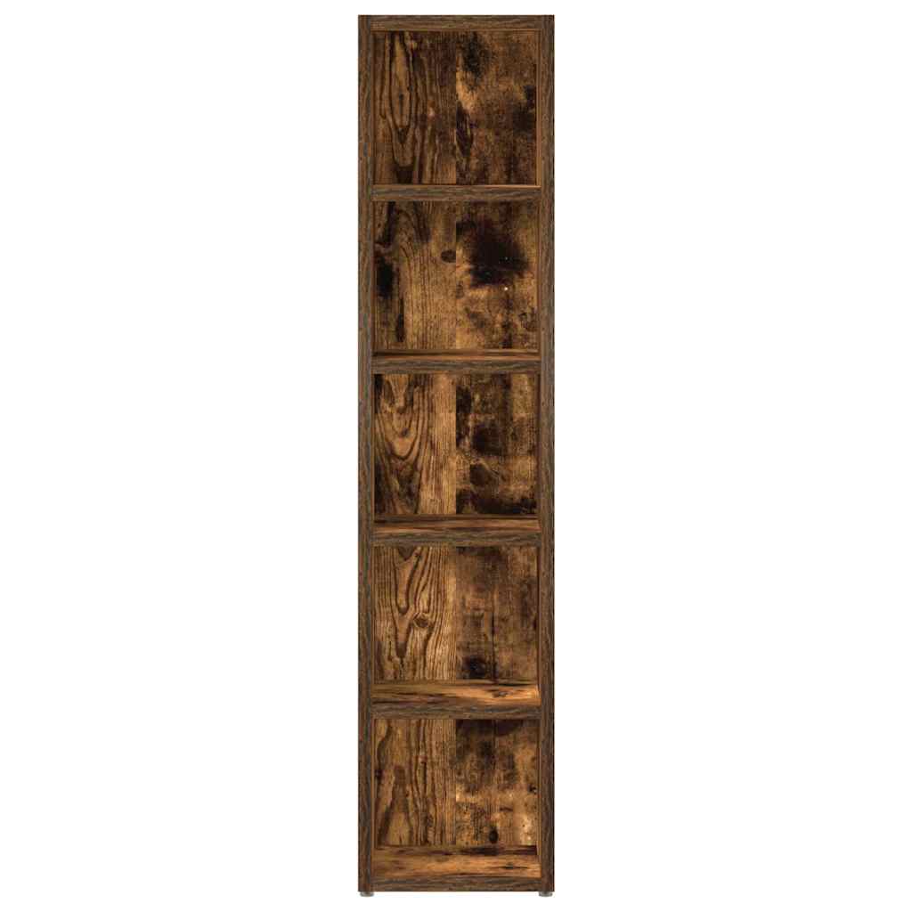 CD Cabinets 2 pcs 21x16x93,5 cm Engineered Wood Smoked oak