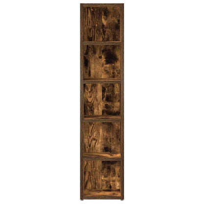 CD Cabinets 2 pcs 21x16x93,5 cm Engineered Wood Smoked oak
