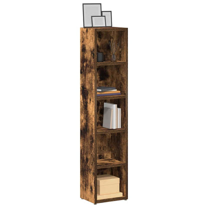 CD Cabinets 2 pcs 21x16x93,5 cm Engineered Wood Smoked oak
