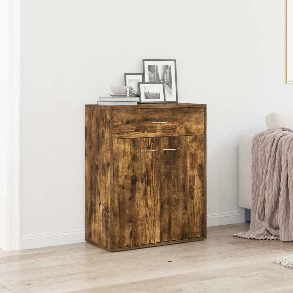 Sideboard 60x30x75 cm Engineered Wood Smoked oak