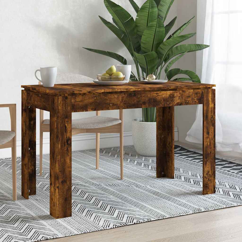 Dining Table 120x60x76 cm Engineered Wood Smoked oak
