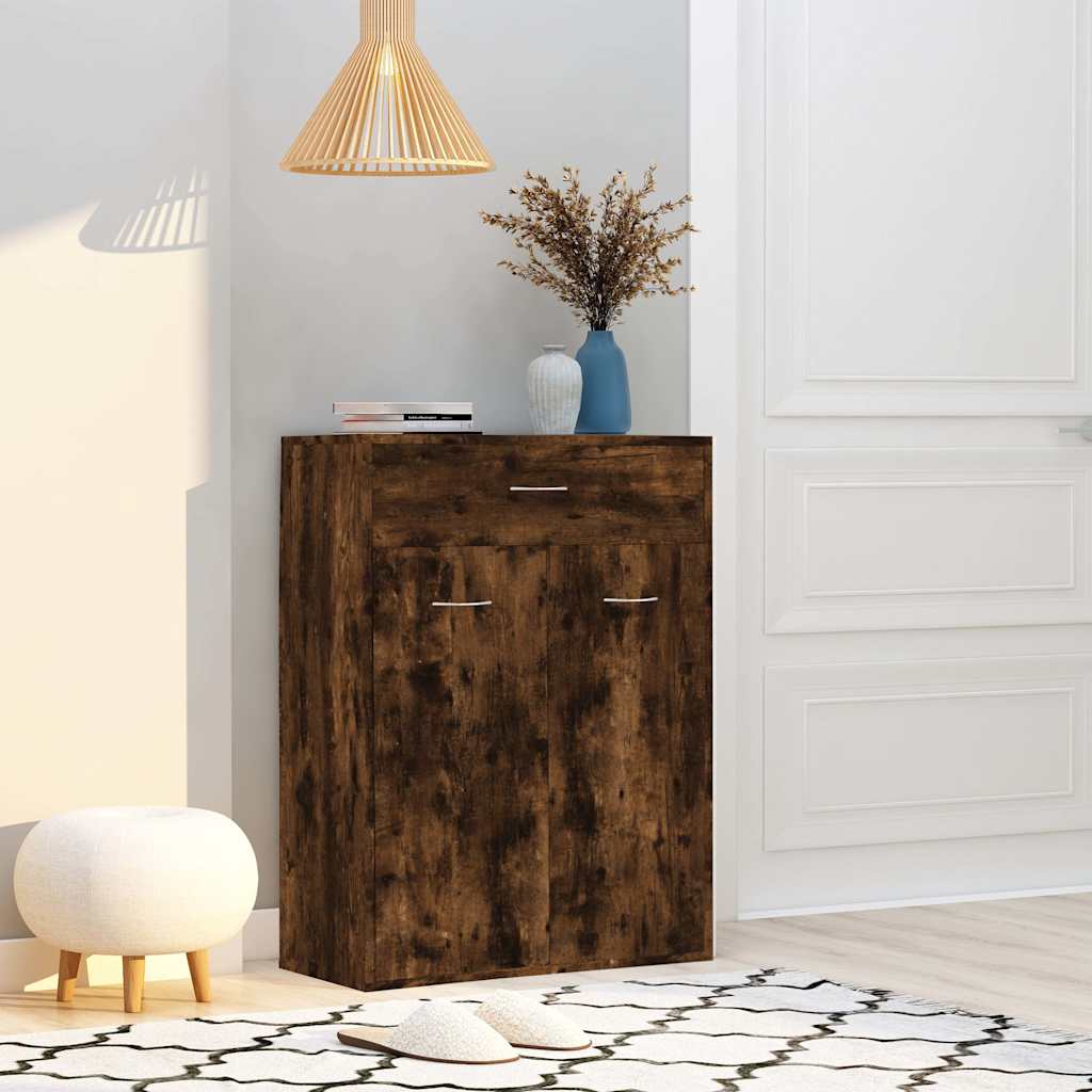 Shoe Cabinet 60x35x84 cm Engineered Wood Smoked oak