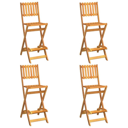 vidaXL 5 Piece Outdoor Bar Set Solid Wood Acacia 4