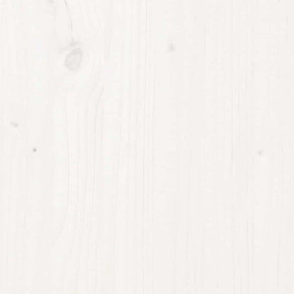 Bed Headboard 81x4x100 cm Solid Wood Pine White 206 cm