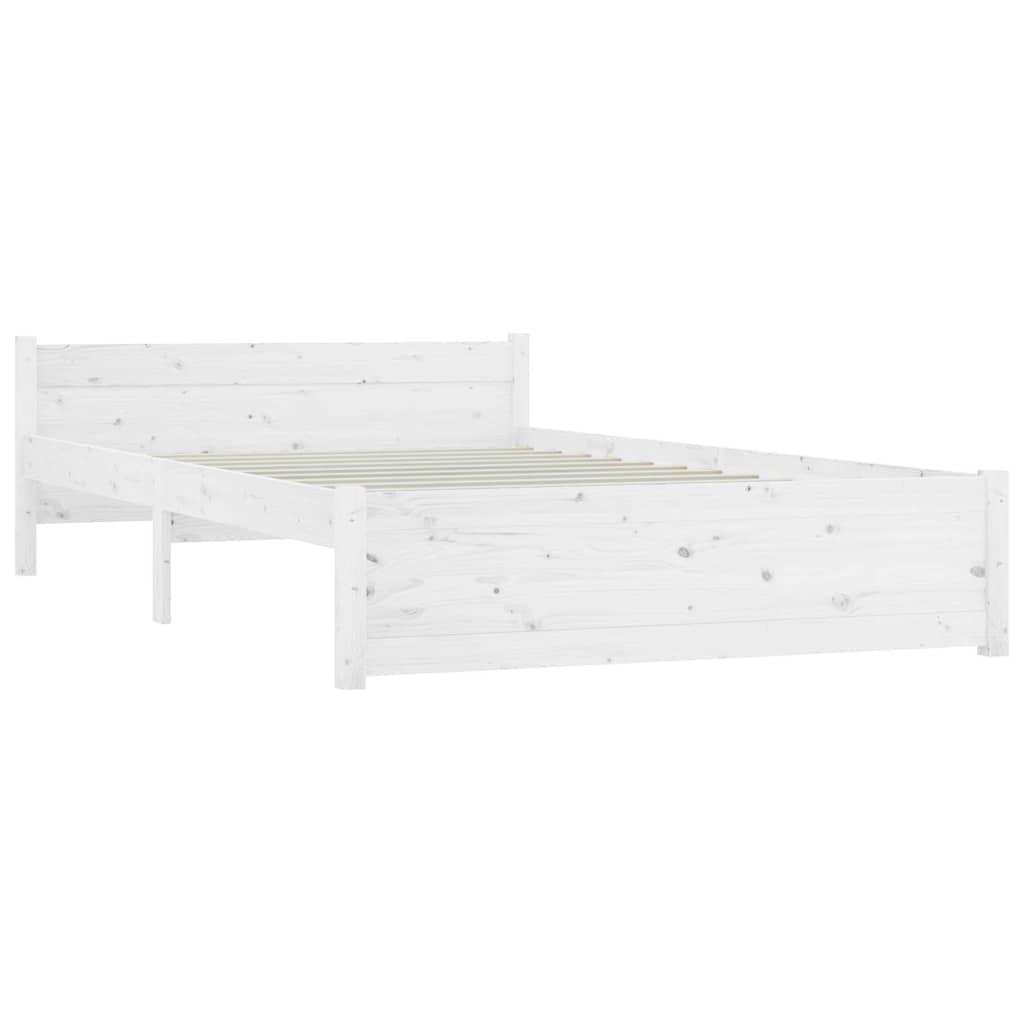 Bed Frame without Mattress with Drawers Length 200 cm White 140 cm