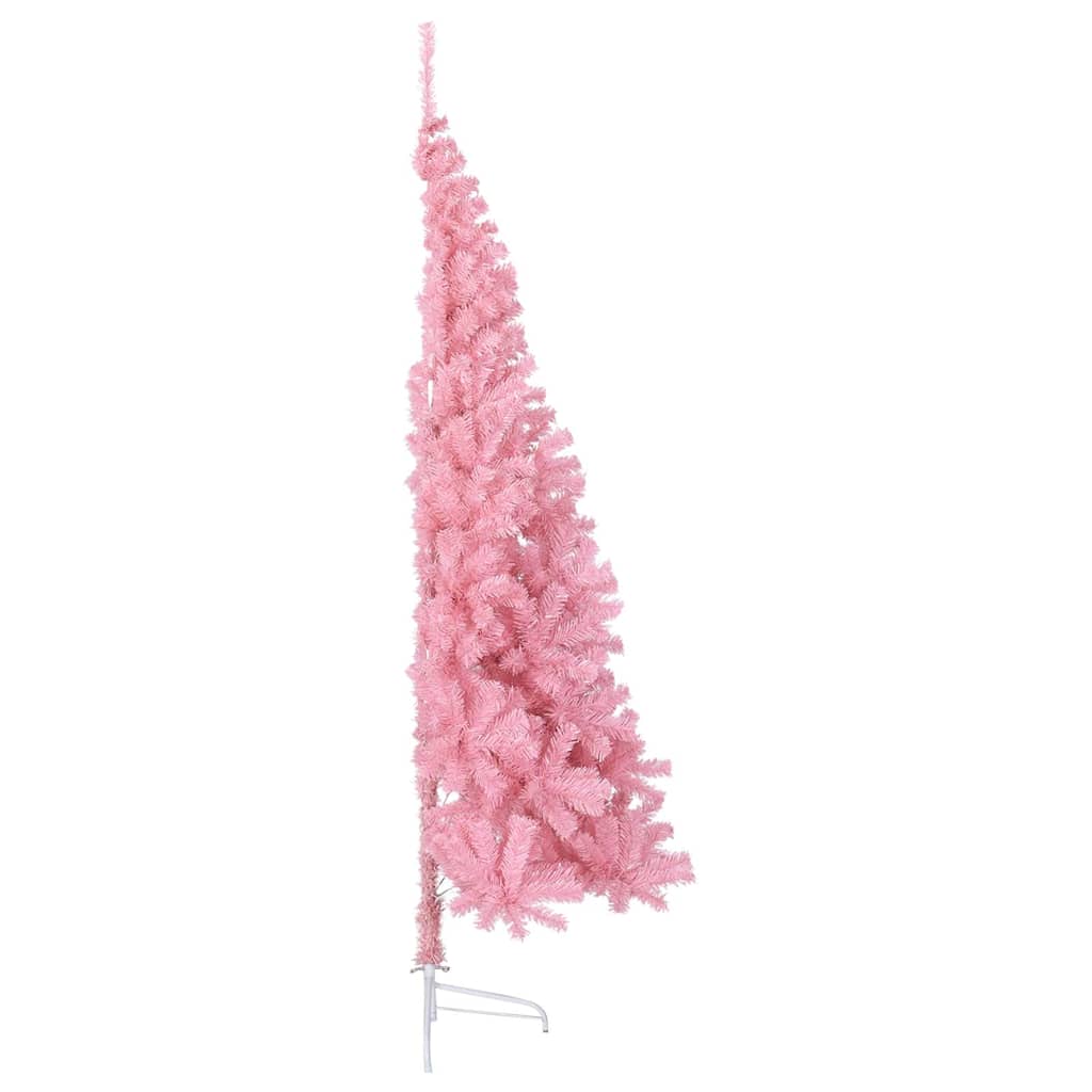 Artificial Half Christmas Tree with Stand PVC 240 cm Pink