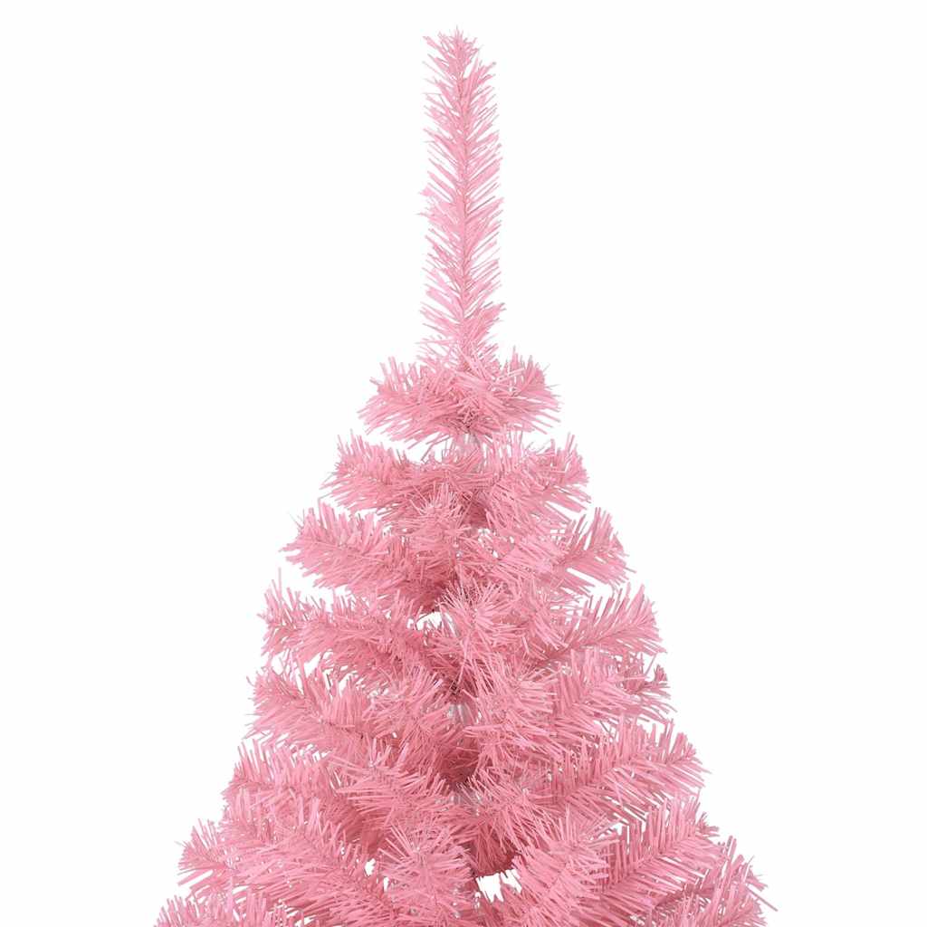Artificial Half Christmas Tree with Stand PVC 240 cm Pink