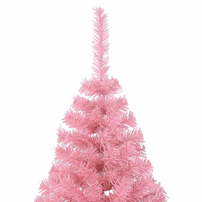 Artificial Half Christmas Tree with Stand PVC 240 cm Pink