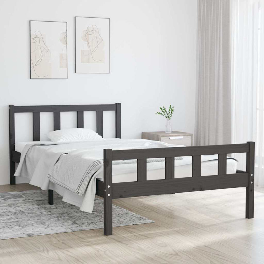 vidaXL Bed Frame without Mattress Solid Wood