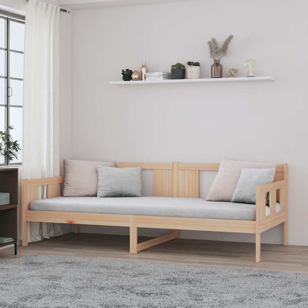 Day Bed without Mattress Solid Wood Pine 80 cm 200 cm