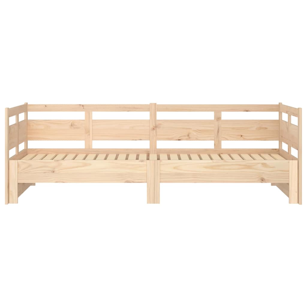 Pull-out Day Bed without Mattress 2x(80x200) Natural 90 cm 190 cm