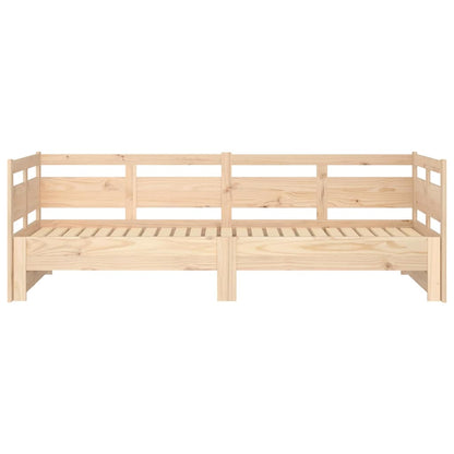 Pull-out Day Bed without Mattress 2x(80x200) Natural 90 cm 190 cm