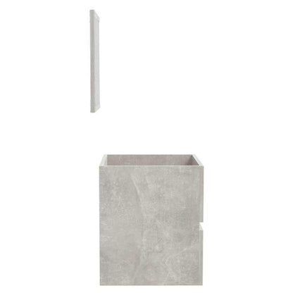 Bathroom Cabinet with Mirror Engineered Wood Concrete grey