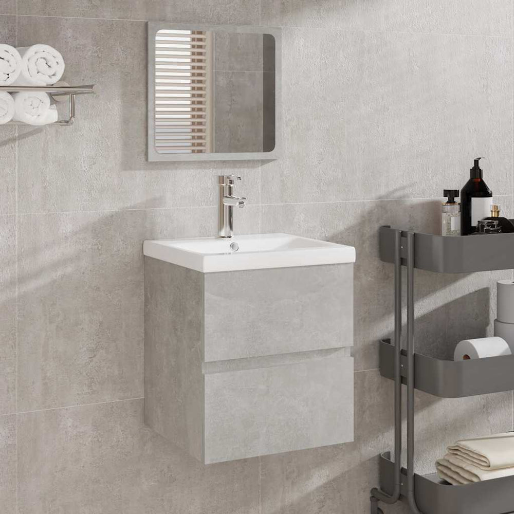 vidaXL Bathroom Cabinet with Mirror Engineered Wood
