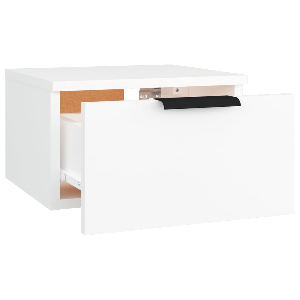 vidaXL Wall-mounted Bedside Cabinets 2 pcs White 34x30x20 cm