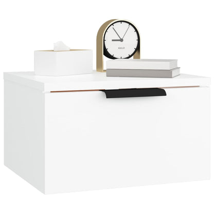 vidaXL Wall-mounted Bedside Cabinets 2 pcs White 34x30x20 cm