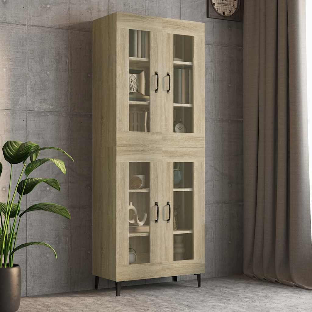 Hanging Wall Cabinet 69,5x34x90 cm Sonoma oak