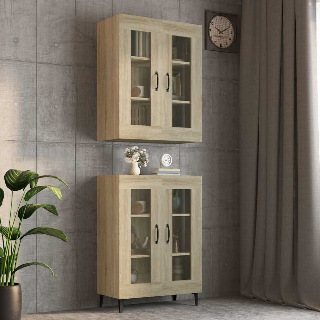 Hanging Wall Cabinet 69,5x34x90 cm Sonoma oak