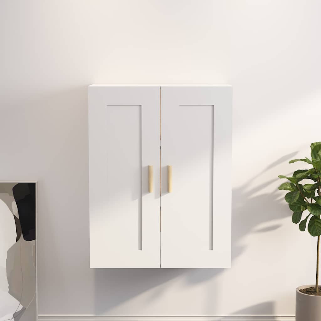 Wall Cabinet 69,5x32,5x90 cm Engineered Wood White
