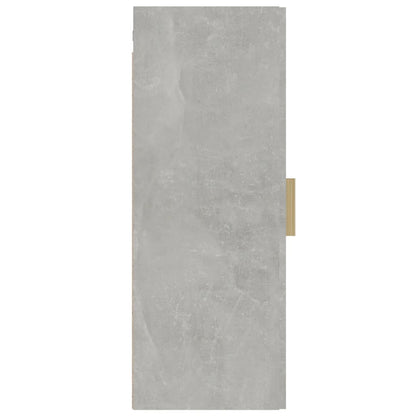 vidaXL Hanging Wall Cabinet Concrete Grey 34.5x34x90cm