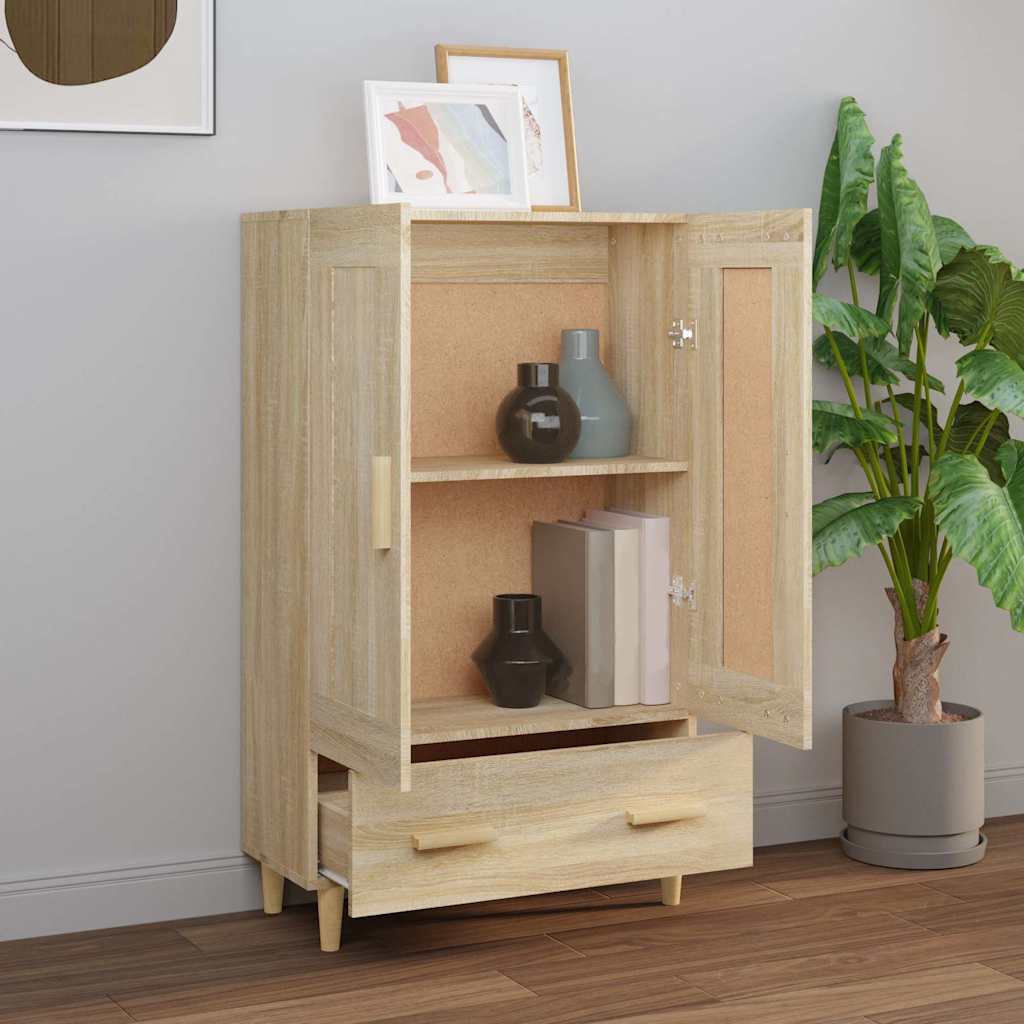 Highboard 70x31x115 cm Engineered Wood Sonoma oak